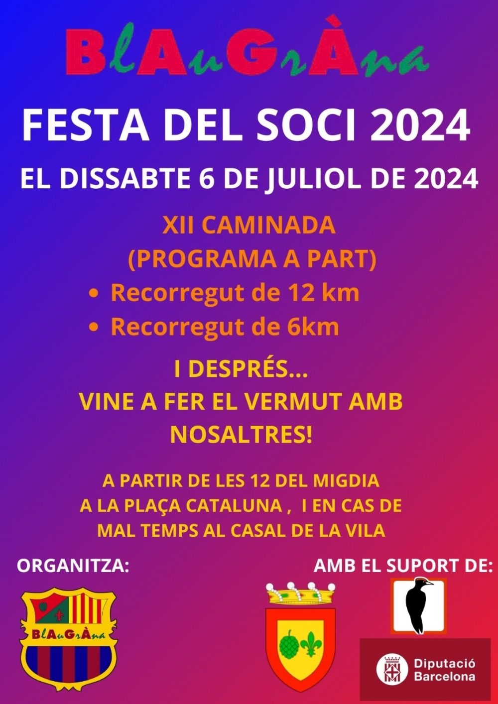 2024-FESTA DEL SOCI - CAMINADA BLAUGRANA - Bagà BlAuGrÀna